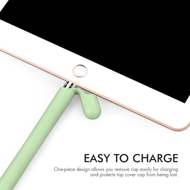 Ahastyle Anti-Slip Case Sleeve Silicone Protective Skin [ Added Cable Adapter Tether Kit] Compatible with iPad Pencil 1st Generation - Image 4